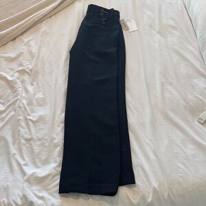 Aritzia Navy Blue Effortless Pant - Sleek Straight Silhouette
